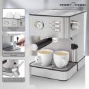 Proficook Machine A Café A Bras - 20 bars 850 W Avec Aiguille De Température - PCES1209