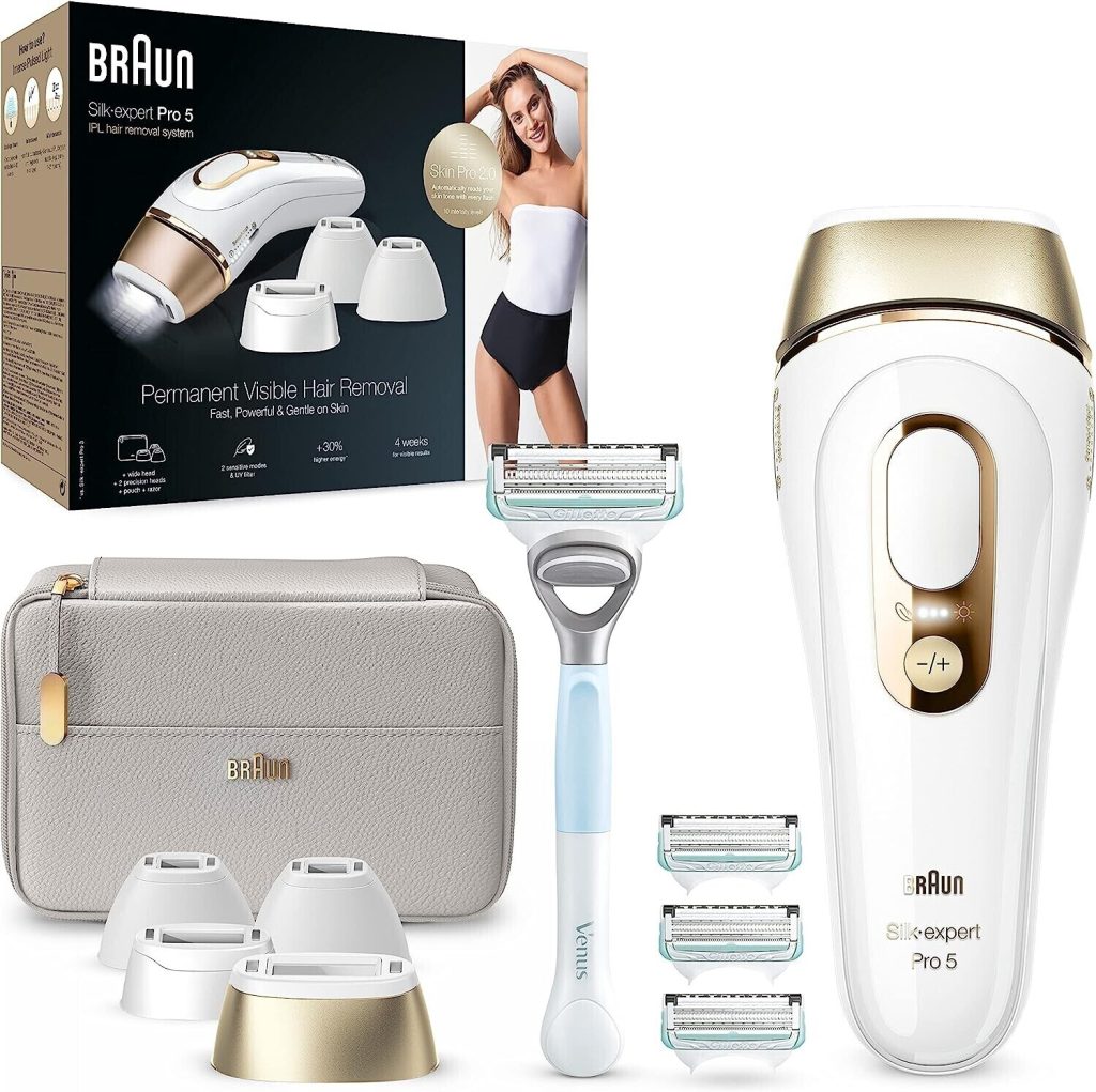 Braun Silk Expert Pro 5 PL5358 4 têtes (1 standard + 1 large + 2 précision)