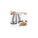 Seb Compact Inox Batterie de cuisine 20 pièces, Induction,, Casseroles , Sauteuse , Couvercles verre + conservation, Spatules, Poignées L953SK04