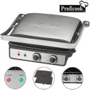 Proficook Grill électrique -& Panineuse Thermostat réglable - 2000 Watts -PC-KG 1029