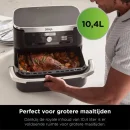 Ninja Friteuse Sans Huile Grand Bac 10,4L Avec Posibilite Separation On Deux Zone AF500