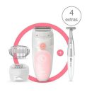 Braun Épilateur - Silk-Épil Se5-820 Wet & Dry + 4 Accessoires Dont Le Bikini Styler