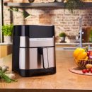 Moulinex Friteuse a air sans huile airfryer 2EN1+ Grill-1400W -4.2L -DIGITAL- EZ505D10