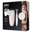 Braun Épilateur - Silk-Épil Se5-820 Wet & Dry + 4 Accessoires Dont Le Bikini Styler