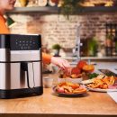 Moulinex Friteuse a air sans huile airfryer 2EN1+ Grill-1400W -4.2L -DIGITAL- EZ505D10
