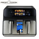 Proficook Friteuse Air Fryer sans huile a air chaud 8L 2200W Double Tiroirs