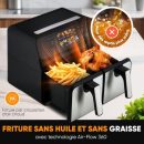 Proficook Friteuse Air Fryer sans huile a air chaud 8L 2200W Double Tiroirs