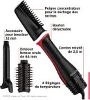 Revlon Sèche-cheveux multi-styler en une étape - Outil 3 en 1 - Séchez, bouclez et donnez du volume avec les 3 accessoires