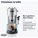 Machine à Espresso Automatique 15bar 1.1l Dedica Deluxe De’Longhi EC685M